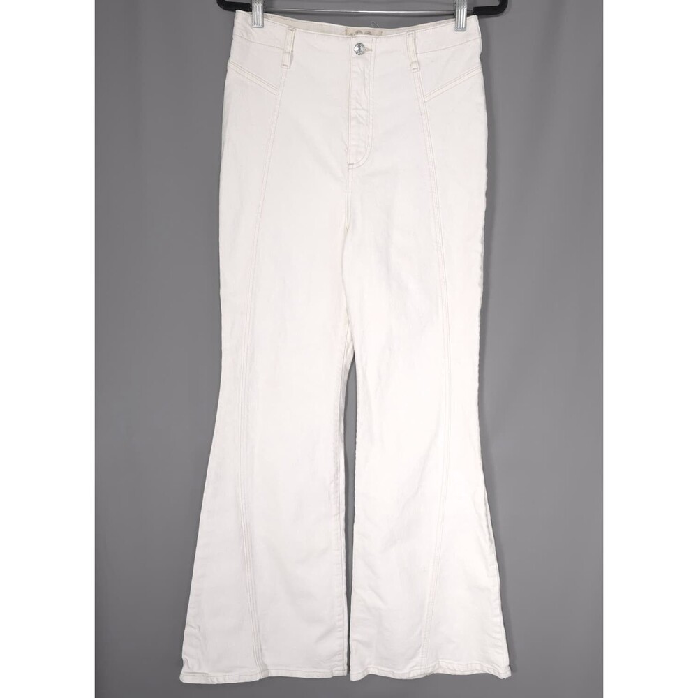 WE THE FREE TWENTY-NINE Women's White Flare Jeans 29 Stretch Bootcut